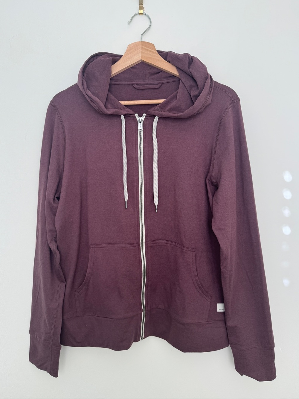 Vuori Fig Heather Women's Halo Performance Hoodie 2.0 - Medium